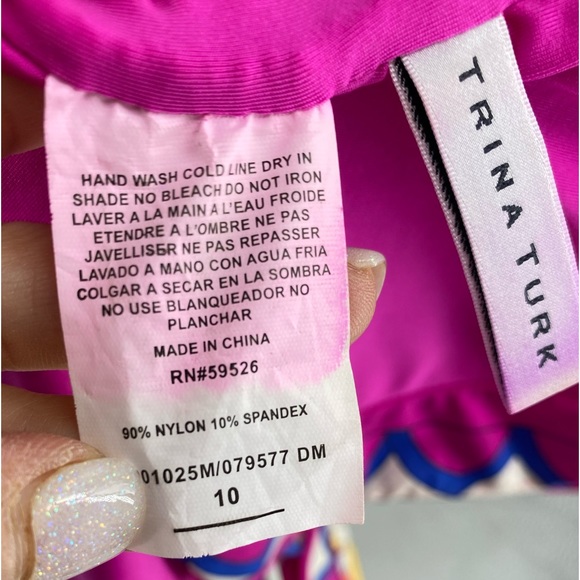 Trina Turk Sevilla V Plunge one piece swimsuit - Picture 5 of 7